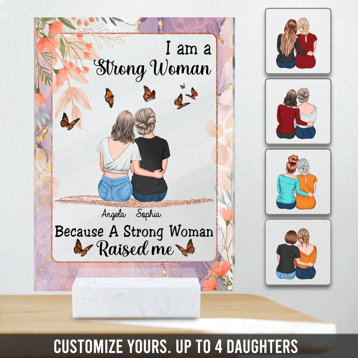 Look through our Mother And Daughters Side By Side Personalized Acrylic  Plaque, Personalized Gift for Mom, Mama, Parents, Mother, Grandmother -  AP030PS02 BMGifts to find Your The Perfect Find Your Perfect